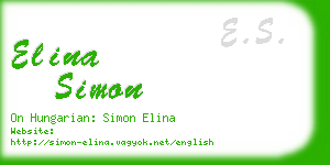 elina simon business card